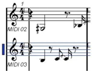 1 MIDI 02 MIDI 03