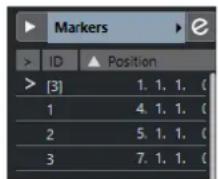 STEINBERG Cubase AI 11 - Inspecteur de la piste Marqueur - 1