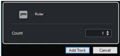 STEINBERG Cubase AI 11 - Boîte de dialogue Ajouter une piste - Règle - 2