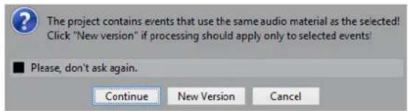 STEINBERG Cubase AI 11 - En cas de traitement de clips partagés - 1