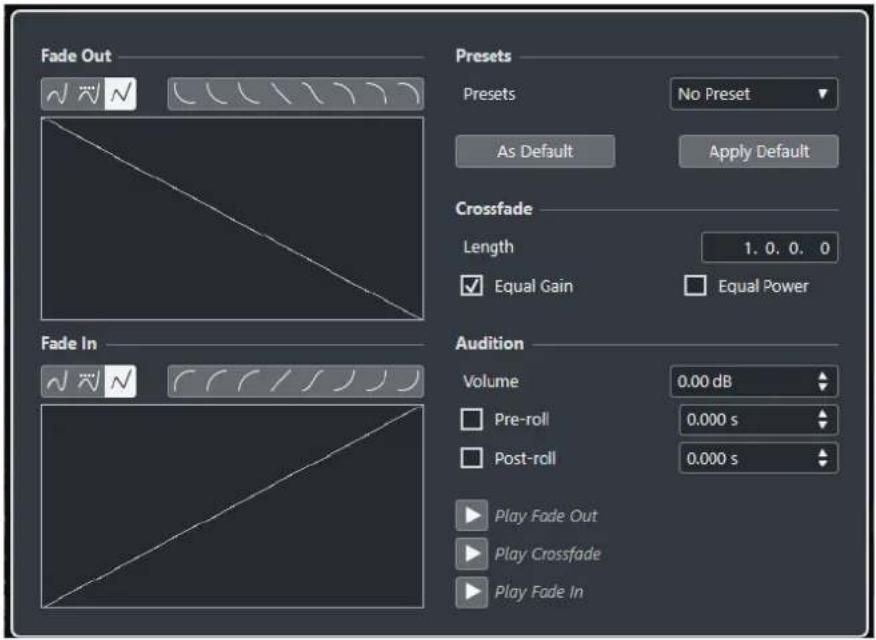 STEINBERG Cubase AI 11 - Éditeur de fondus enchaînés - 1