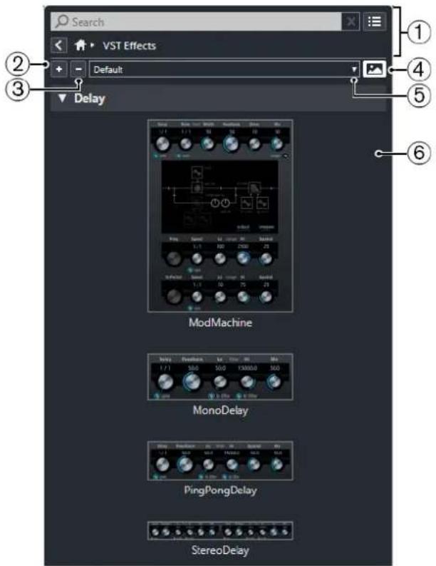 STEINBERG Cubase AI 11 - Page Effets VST - 1