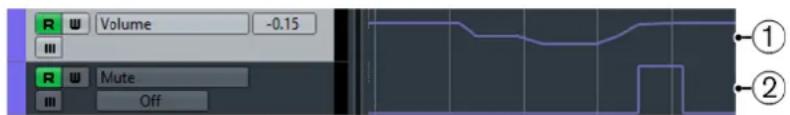 STEINBERG Cubase AI 11 - Courbes d'automatisation - 1