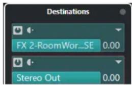 Destinations FX 2-RoomWor...SE 0.00 Stereo Out 0.00