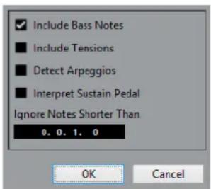 STEINBERG Cubase AI 11 - Boîte de dialogue Créer des symboles d'accords - 1