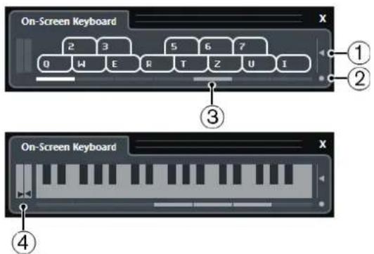 STEINBERG Cubase AI 11 - Options du Clavier à l'écran - 1
