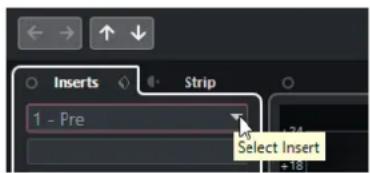 Inserts Strip 1 - Pre Select Insert +24 +18