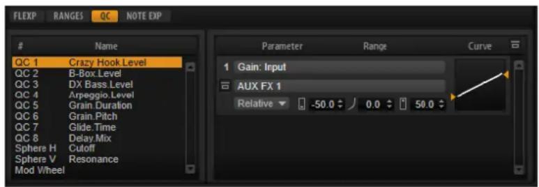 STEINBERG HALion Sonic 7 - Éditeur Quick Control Assignments - 1
