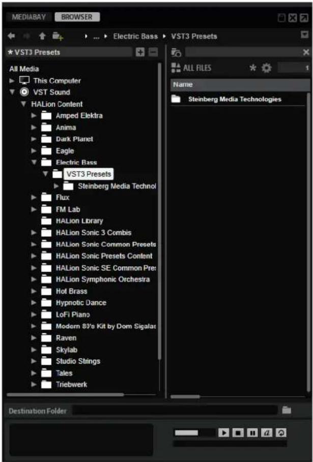 STEINBERG HALion Sonic 7 - Chargement de fichiers au moyen du Browser - 1