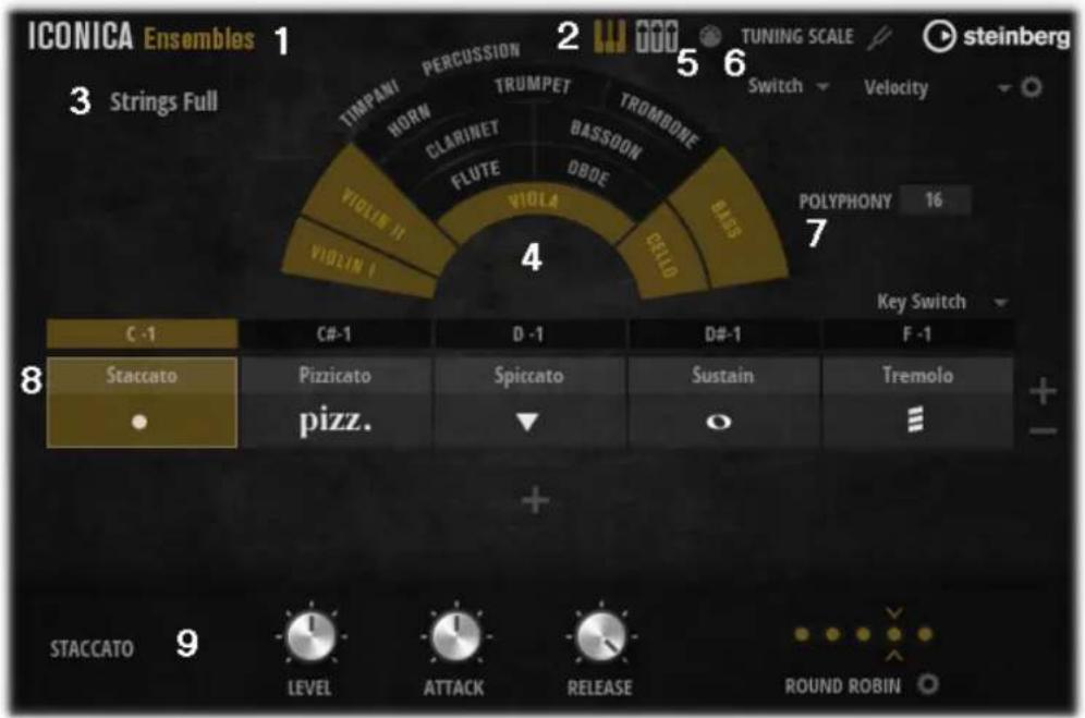 STEINBERG Iconica Ensembles - Interface générale - 1