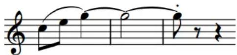 STEINBERG Dorico Elements 3.5 - Position des liaisons d'expression par rapport aux chaînes de liaison de prolongation - 3