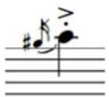STEINBERG Dorico Elements 3.5 - Conventions générales de placement des notes d'agrément - 1