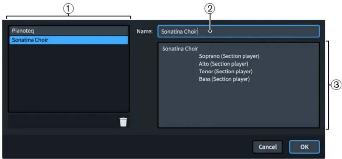 STEINBERG Dorico Elements 3.5 - Boîte de dialogue Éditer les configurations des terminaisons - 1