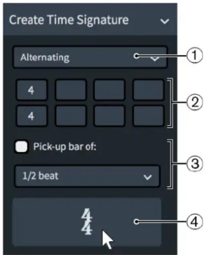 STEINBERG Dorico Elements 3.5 - Créer un chiffrage de mesure - 1