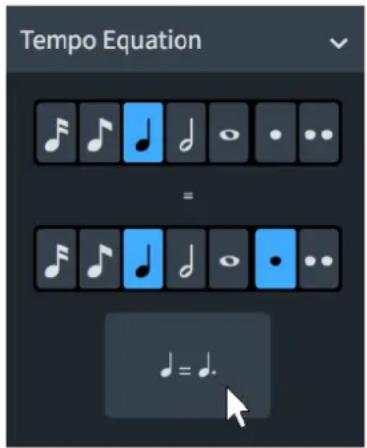 STEINBERG Dorico Elements 3.5 - Équation de tempo - 1