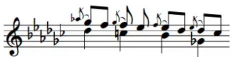 STEINBERG Dorico Elements 3.5 - Positionnement des liaisons d'expression par rapport aux notes d'agrément - 2