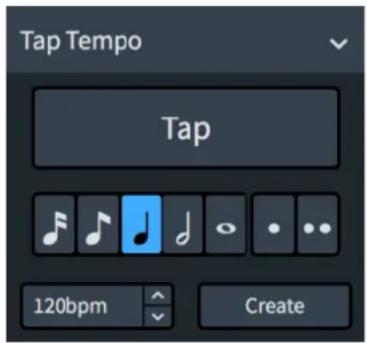 STEINBERG Dorico Elements 3.5 - Taper le tempo - 1