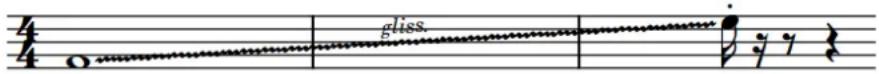 STEINBERG Dorico Elements 3.5 - Lignes de glissando à travers des mesures vides - 1