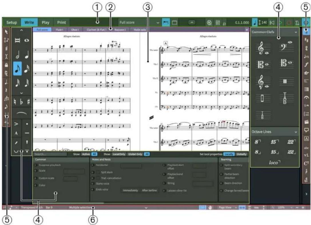 STEINBERG Dorico Elements 3.5 - Fenêtre de projet - 1