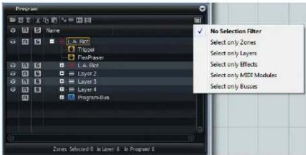 STEINBERG HALion 4 - Using the Selection Filter - 1