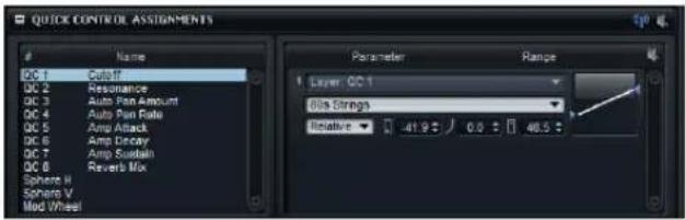 STEINBERG HALion 4 - Der Bereich »Quick Control Assignments« - 1