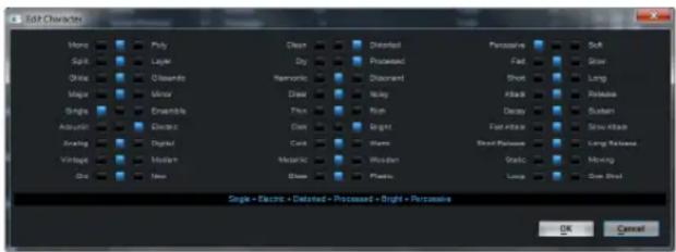 STEINBERG HALion 4 - Setting the Character Values - 1