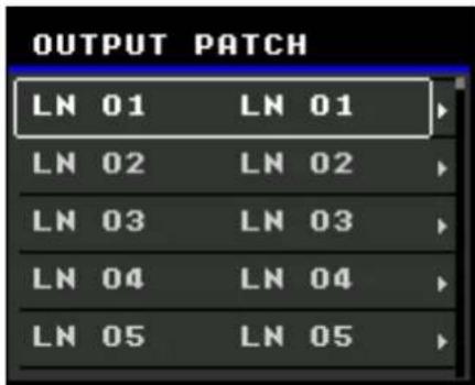 STEINBERG AXR4U - Écran OUTPUT PATCH - 1