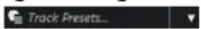 STEINBERG Cubase Pro 13 - Charger/Enregistrer/Recharger préréglage de piste - 1
