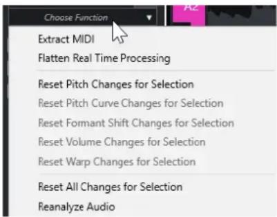 STEINBERG Cubase Pro 13 - Menu Fonctions - 1
