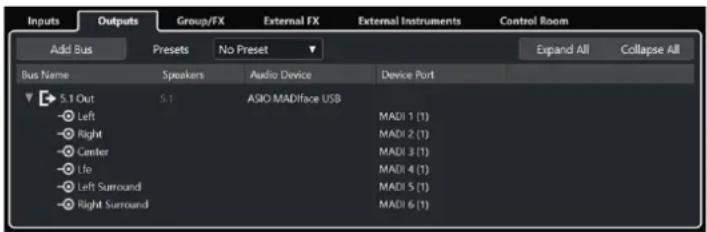 STEINBERG Cubase Pro 13 - Configuration du bus de sortie - 1
