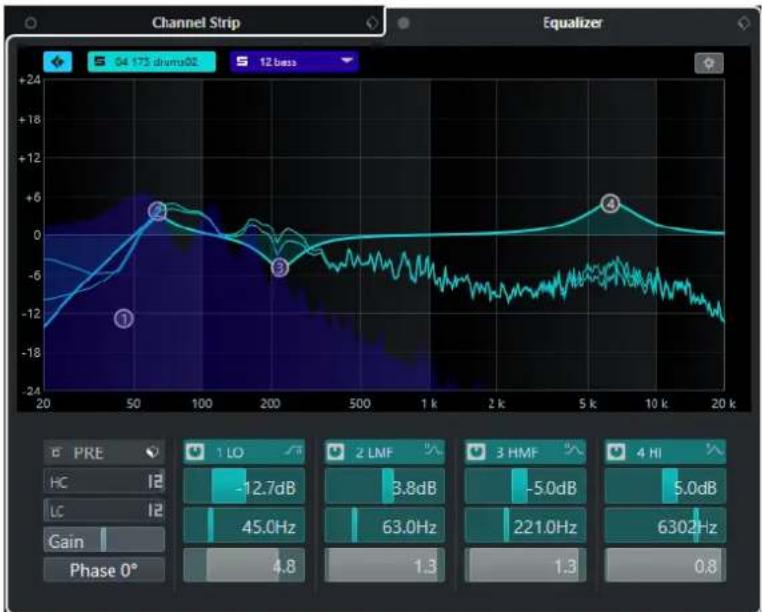 STEINBERG Cubase Pro 13 - Paramètres de voie - Égaliseur - 1