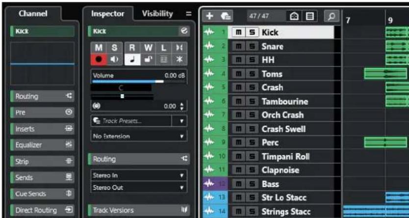 STEINBERG Cubase Pro 13 - Voies - 1