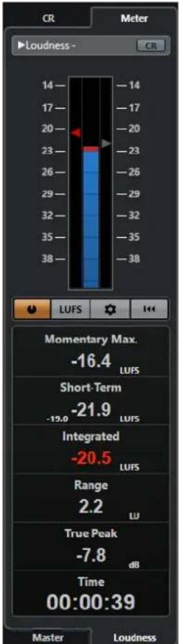 STEINBERG Cubase Pro 13 - Vumètre de Loudness - 1