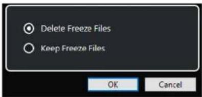 STEINBERG Cubase Pro 13 - Boîte de dialogue Dégeler voie - Options pour les pistes Échantillonneur - 1