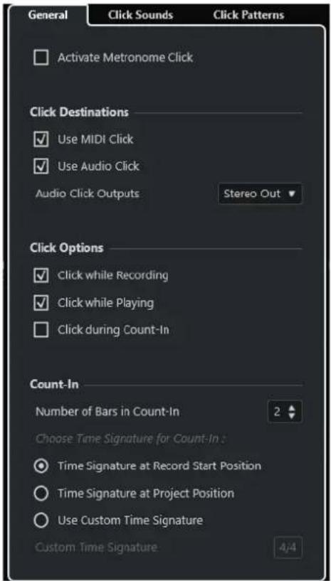 STEINBERG Cubase Pro 13 - Onglet Général - 1