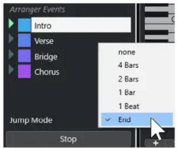 STEINBERG Cubase Pro 13 - Options du mode Jump - 1