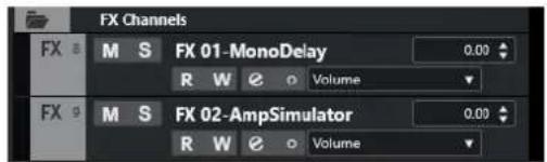 STEINBERG Cubase Pro 13 - Pistes Voie FX - 1