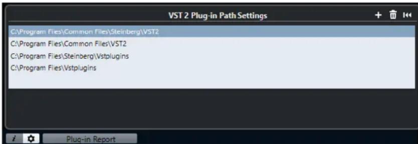STEINBERG Cubase Pro 13 - Paramètres de l'emplacement des plug-ins VST 2 - 1