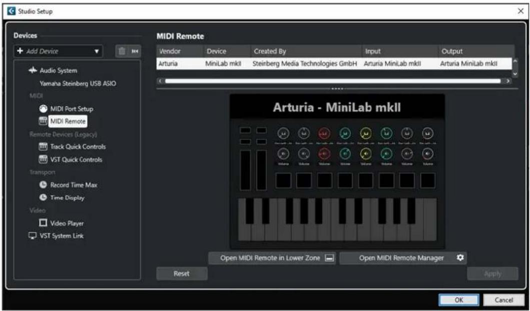 STEINBERG Cubase Pro 13 - Page MIDI Remote - 1