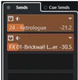 STEINBERG Cubase Pro 13 - Paramètres de voie – Sends de voie - 1