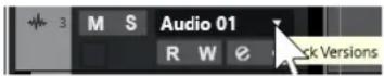 STEINBERG Cubase Pro 13 - Menu local des Track Versions - 1