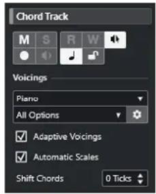 STEINBERG Cubase Pro 13 - Inspecteur de la piste Accords - 1