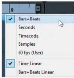 STEINBERG Cubase Pro 13 - Modes de la règle - 1