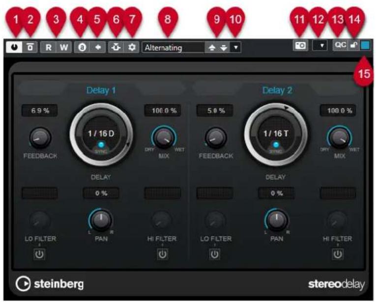 STEINBERG Cubase Pro 13 - Interfaces des effets - 1