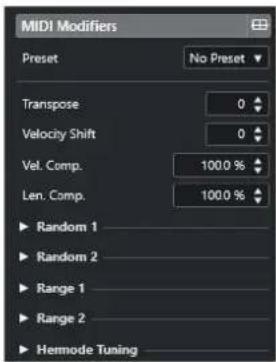 STEINBERG Cubase Pro 13 - Section Paramètres MIDI - 1