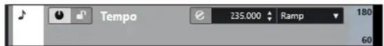 STEINBERG Cubase Pro 13 - Commandes de la piste Tempo - 1