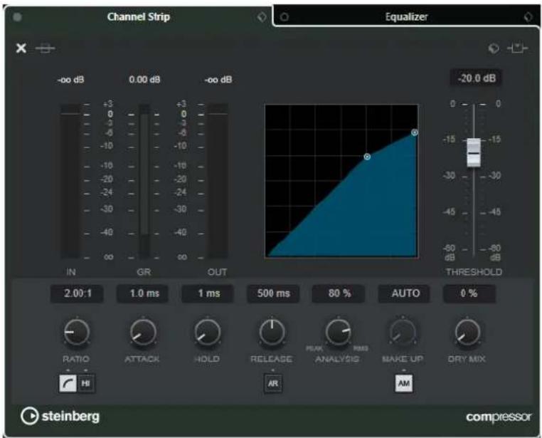 STEINBERG Cubase Pro 13 - Standard Compressor - Affichage détaillé - 1