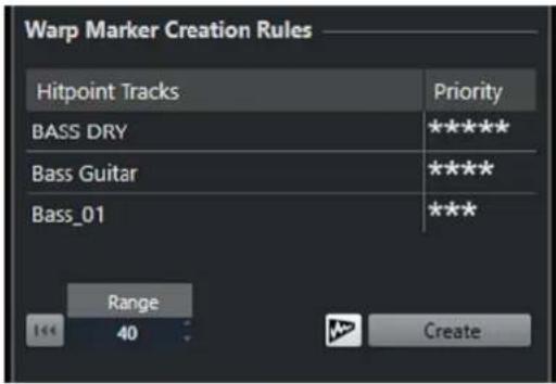STEINBERG Cubase Pro 13 - Options de quantification AudioWarp sur plusieurs pistes Audio - 1