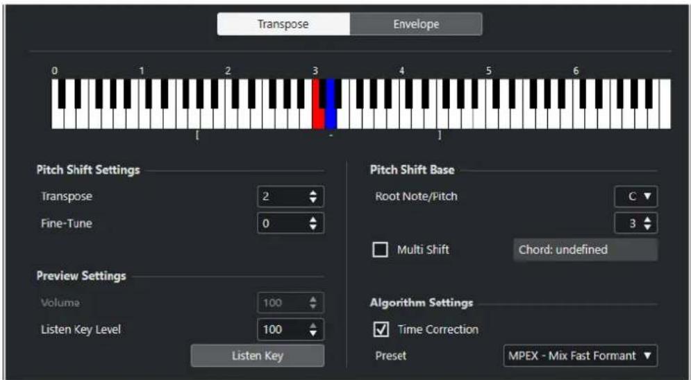 STEINBERG Cubase Pro 13 - Correction de hauteur - 1