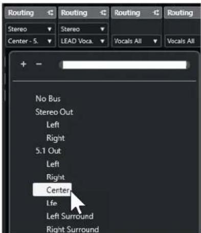 STEINBERG Cubase Pro 13 - Routage des voies vers des canaux Surround individuels - 1